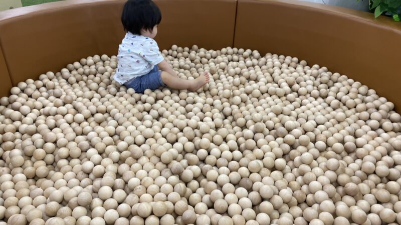 こどもっちパーク ビバホーム一宮店 木のボール